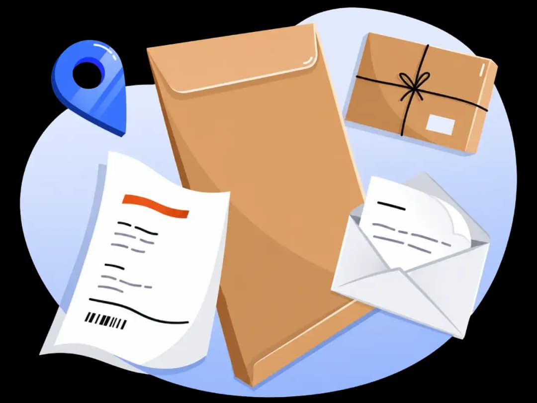 Sending important documents by post