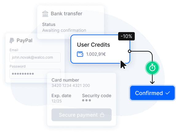 save with user credits